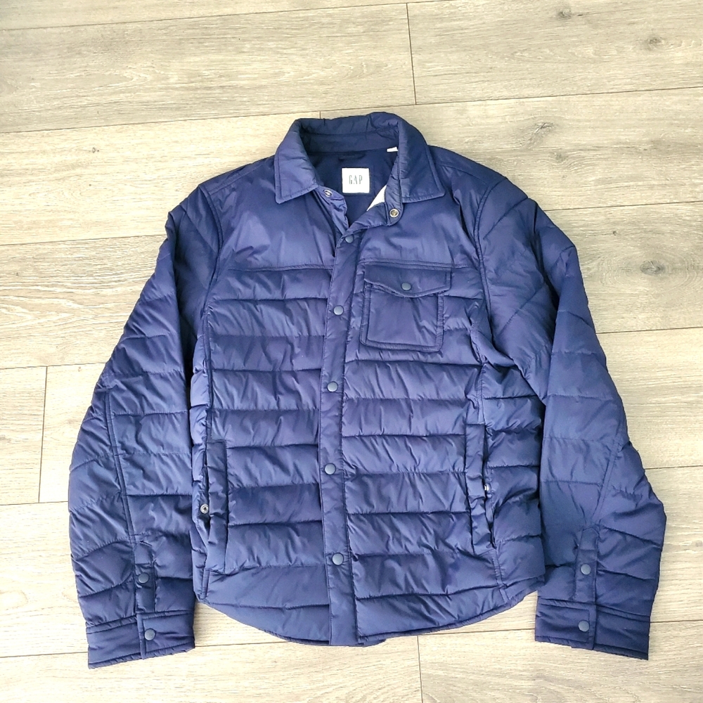 Men's Gap Primaloft Puffer Shirt Jacket